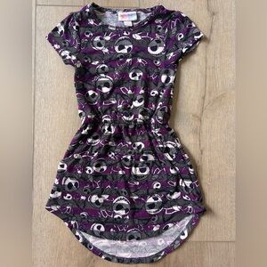 🌶️ LuLaRoe Kids dress in Purple and Black Jack the Skeleton Pattern. Size 2T